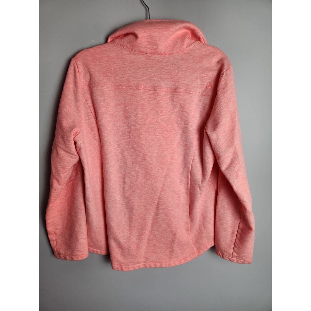 T By Talbots Womens Full Zip jacket, measures Sz L missing brand/size tag pink - Picture 3 of 9